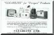 Clearlite Perspex Advertisement from early 1950s.  Click for full size image.