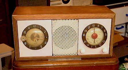 Philco Model 804 Clock Radio.
