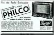 1941 Advertisement for Philco Radios.